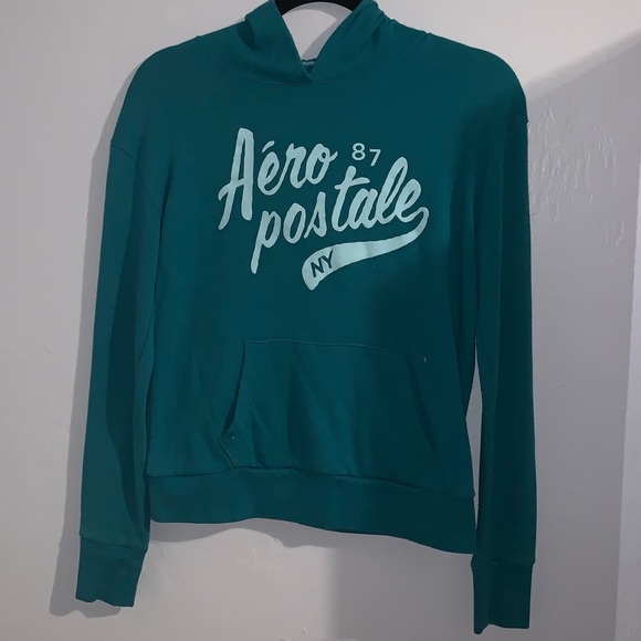 Teal Aéropostale hoodie - Picture 2 of 4